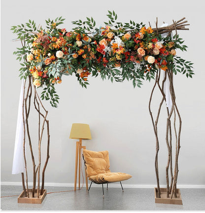 Fall Floral Arch Swag Wedding Archway Flower Garland Proposal Decor - KetieStory