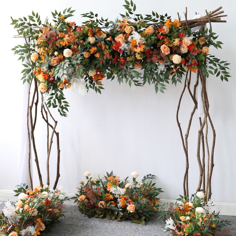 Fall Floral Arch Swag Wedding Archway Flower Garland Proposal Decor