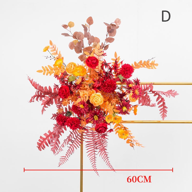 Orange Wedding Arch Flower for Wedding Party Decor Proposal - KetieStory