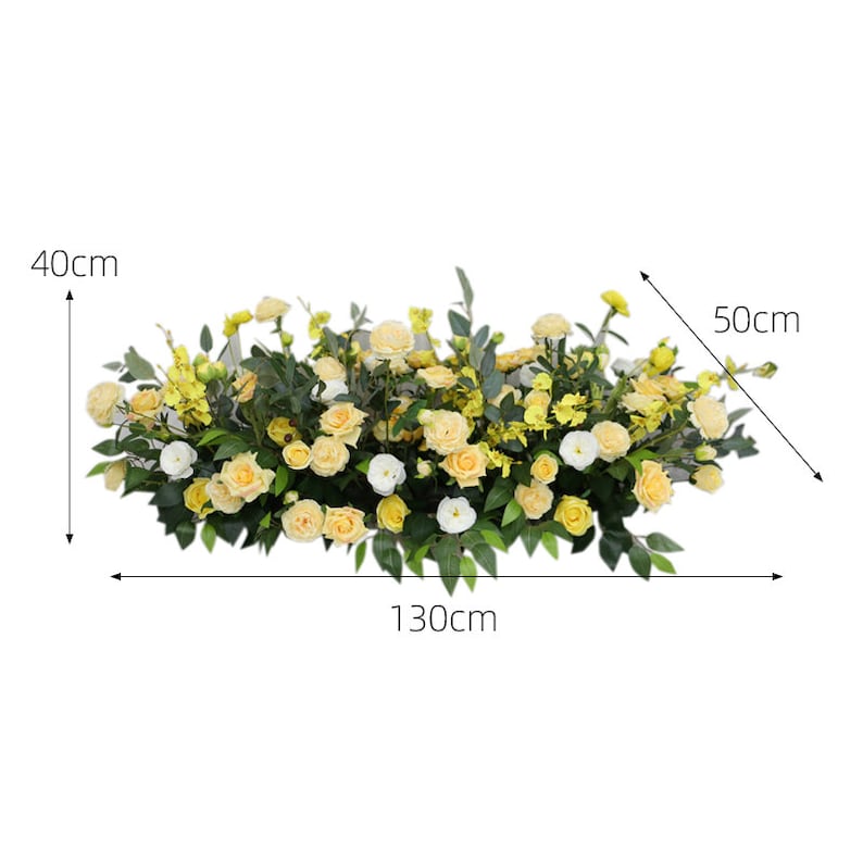 Yellow Rose Wedding Flower Archway for Wedding Party Decor Proposal - KetieStory