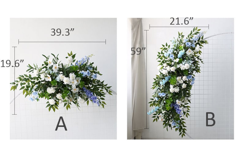 Blue Green Wedding Archway Flower for Wedding Party Decor Proposal - KetieStory