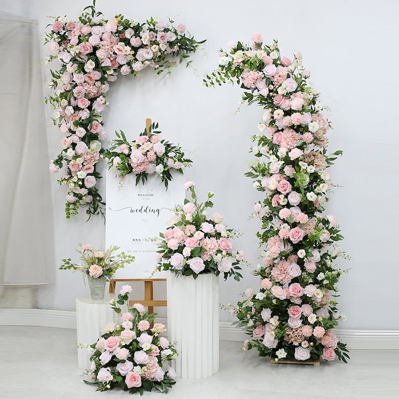 Pink Wedding Archway Flower for Wedding Party Proposal Decor - KetieStory