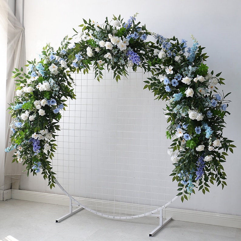 Blue Green Wedding Archway Flower for Wedding Party Decor Proposal - KetieStory