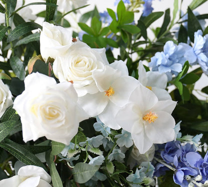 Blue Green Wedding Archway Flower for Wedding Party Decor Proposal - KetieStory