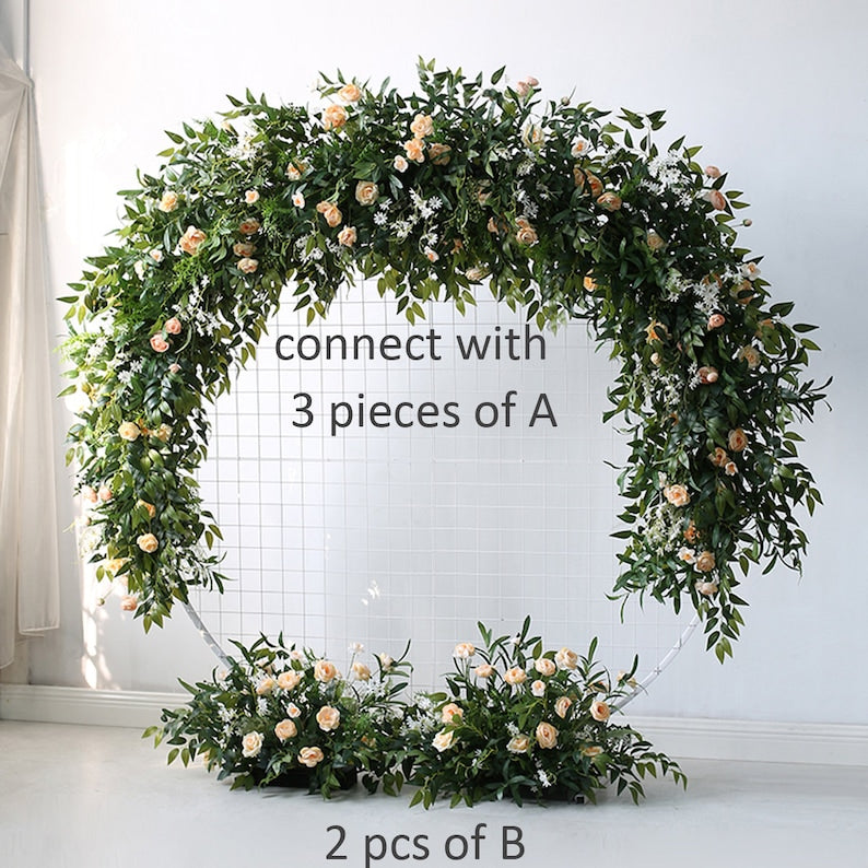 Green Leaf Wedding Arch Flower for Wedding Party Decor Proposal