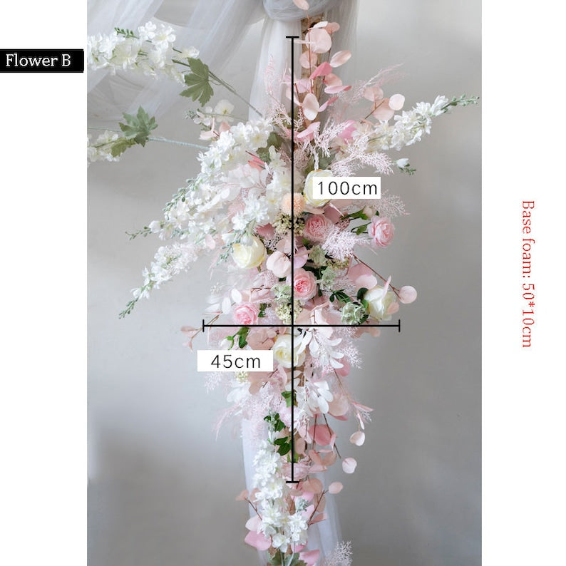 Pink Wedding Arch Flower for Wedding Party Proposal Decor - KetieStory