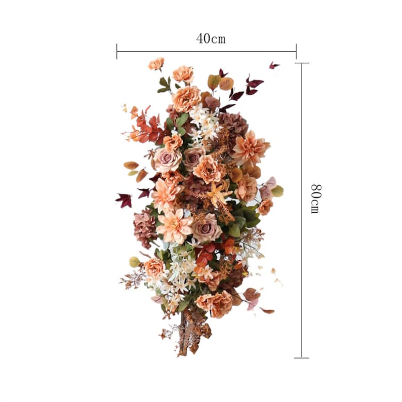 Rust Orange Flower sets for Wedding Party Decor Proposal - KetieStory