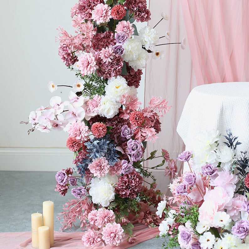 Red Pink Wedding Arch for Wedding Party Decor Proposal - KetieStory