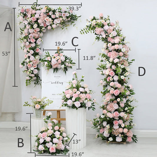 Pink Wedding Archway Flower for Wedding Party Proposal Decor - KetieStory