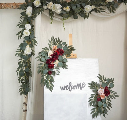 Orange Champagne Sign Flowers for Wedding Party Decor Proposal - KetieStory