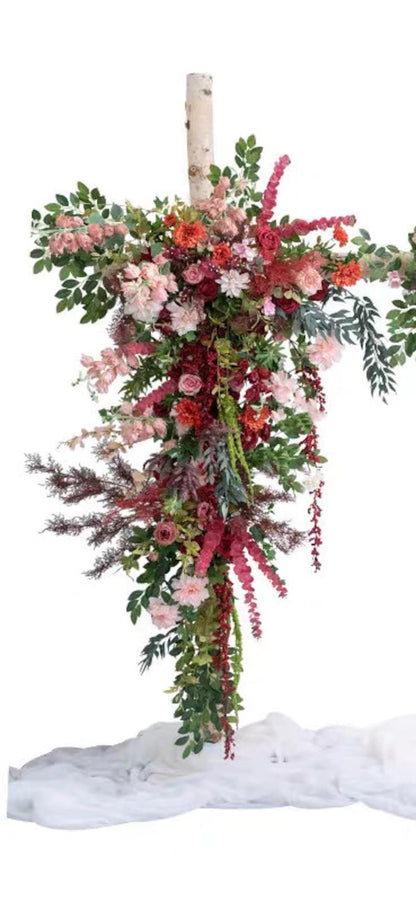 Colourful Wedding Arch Flowers for Wedding Party Decor Proposal - KetieStory