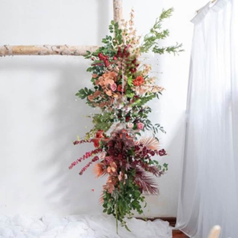 Colourful Wedding Arch Flowers for Wedding Party Decor Proposal - KetieStory