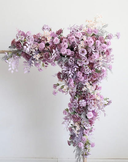 Purple Wedding Floral Arch for Wedding Party Decor Proposal - KetieStory
