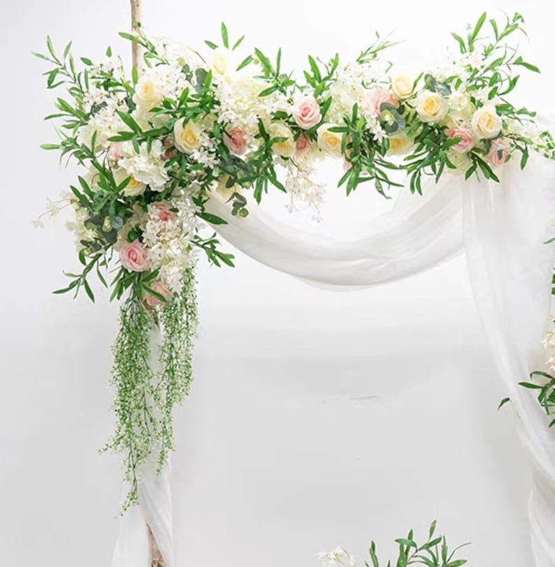 Pink Wedding Arch Floral for Wedding Party Decor Proposal - KetieStory