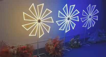 Electric Windmill lron Art Road Guide for Wedding Decoration Event Proposal