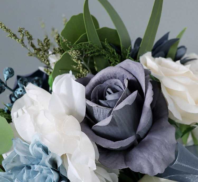Bridal Bridesmaid Bouquets Haze Blue