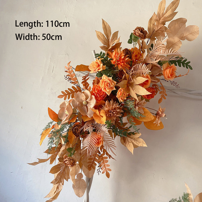 Orange Flower Set for Wedding Party Decor Proposal