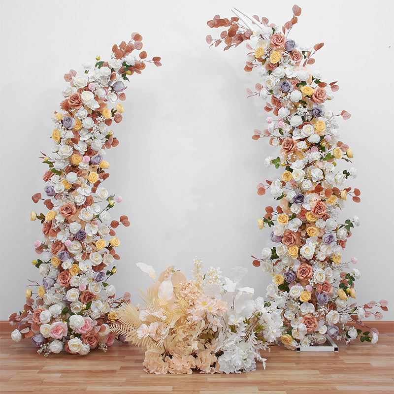 Horn Flowers Arch for Wedding Proposal Party Decor