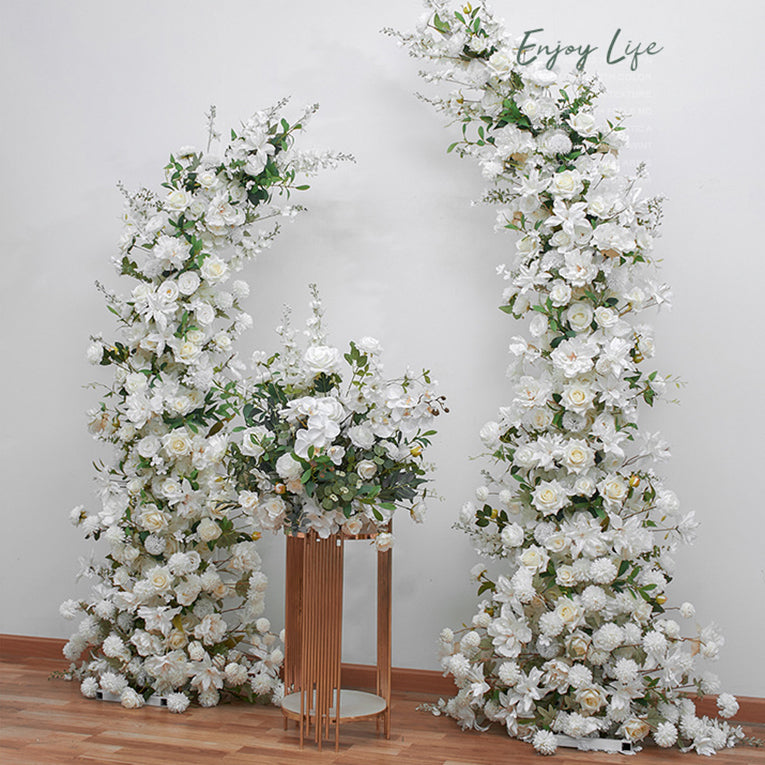 Horn Flowers Arch for Wedding Proposal Party Decor