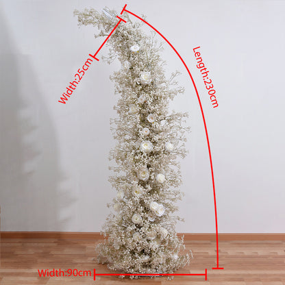 Horn Flowers Arch for Wedding Proposal Party Decor - KetieStory