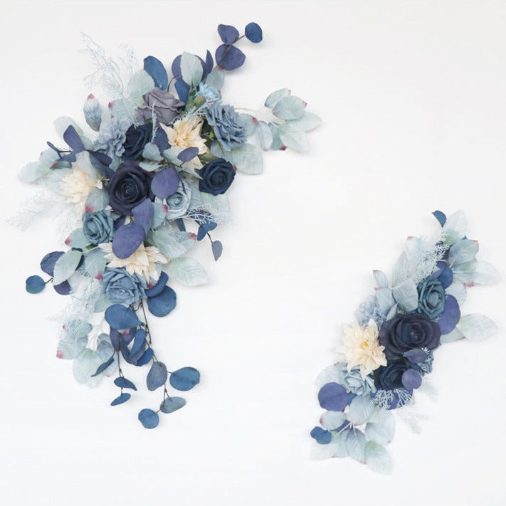 Blue Leave Arch Flowers for Wedding Party Decor