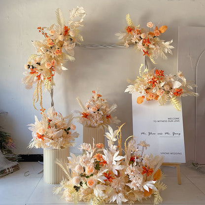 Champagne Flower Set for Wedding Party Decor Proposal - KetieStory