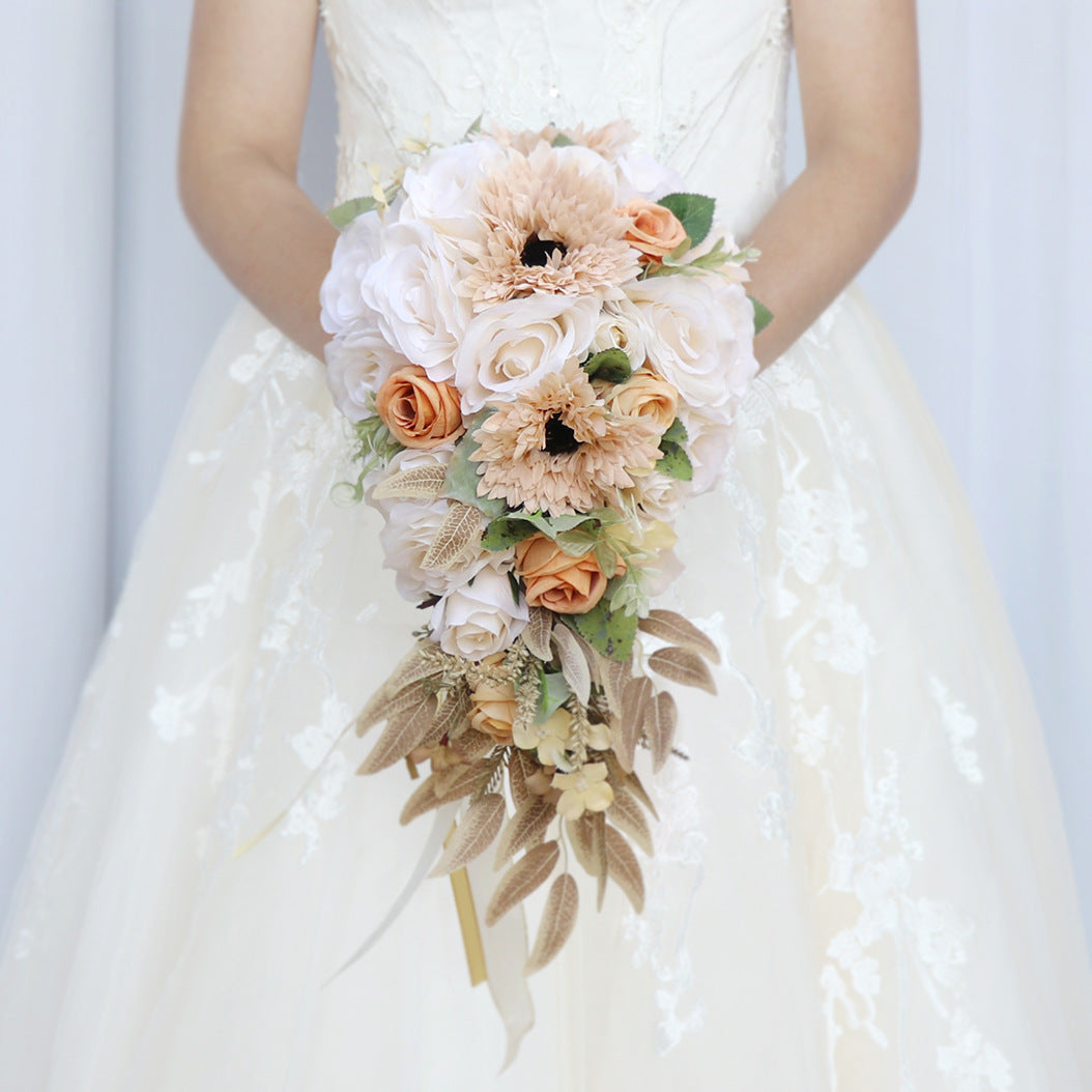 Cascade Bridal Bouquet in Cream