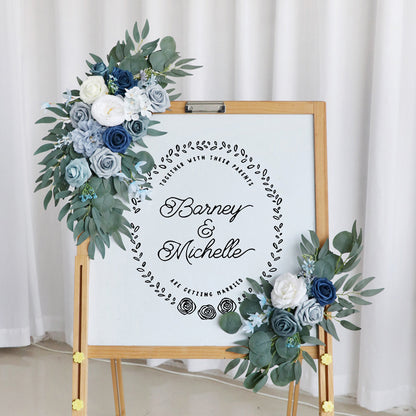 Haze Blue Rose Sign Flowers for Wedding Party Decor Proposal - KetieStory