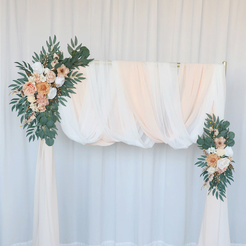 Champagne Gold Arch Flowers for Wedding Party Decor - KetieStory