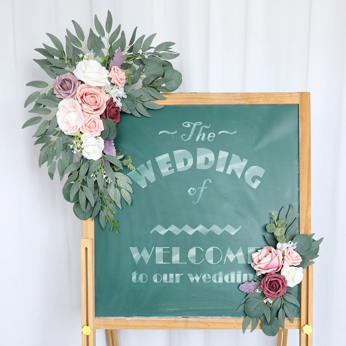 Light Pink Sign Flowers for Wedding Party Decor Proposal - KetieStory