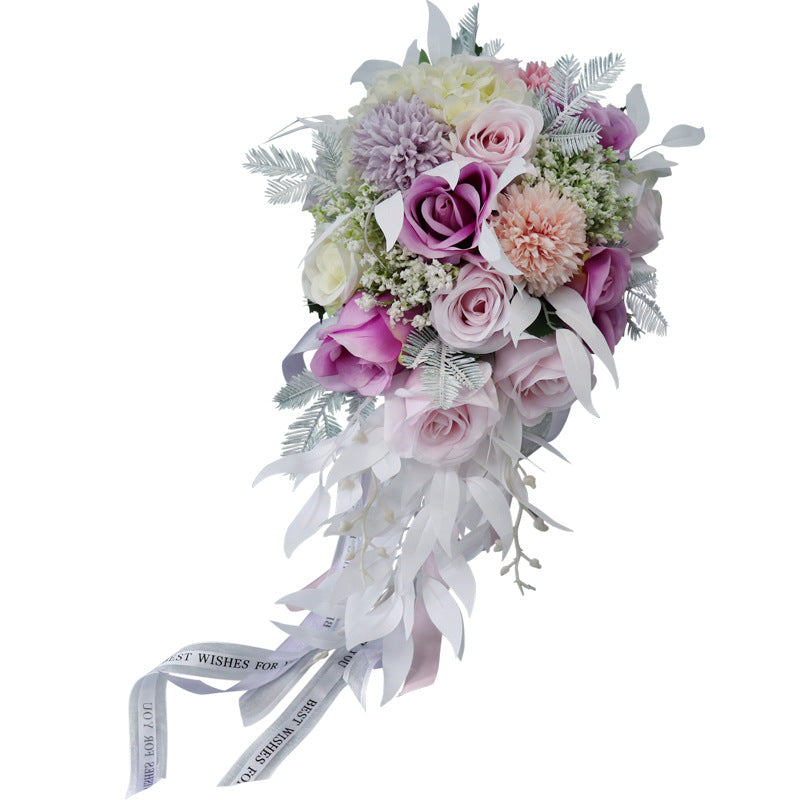 Cascade Bridal Bouquet in Macaron for Wedding Party Proposal