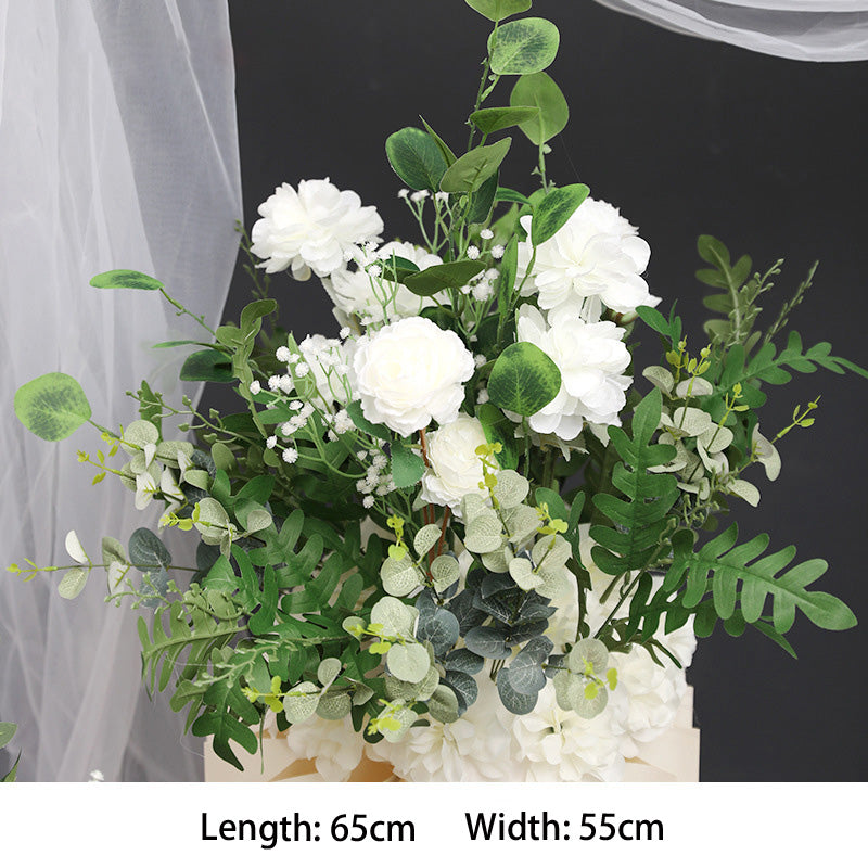 Green Flowers Set for Wedding Party Decor Proposal