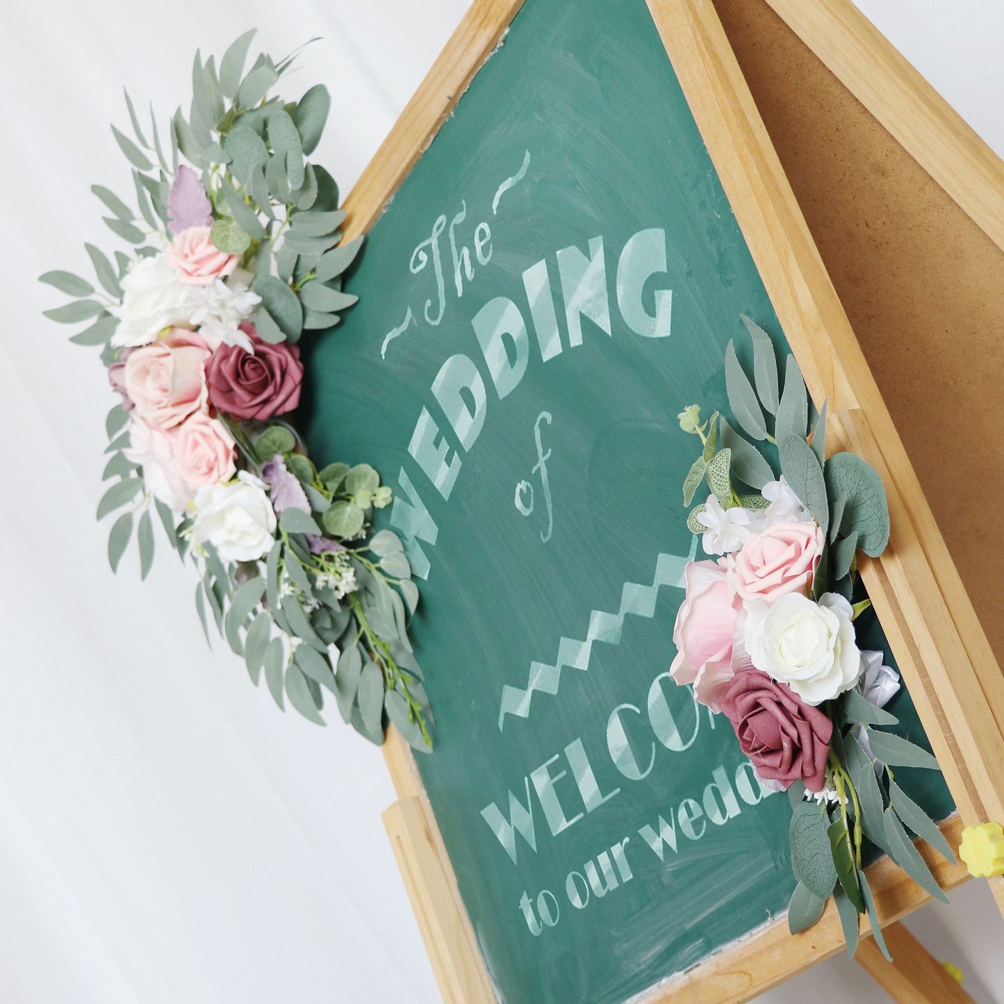 Light Pink Sign Flowers for Wedding Party Decor Proposal - KetieStory
