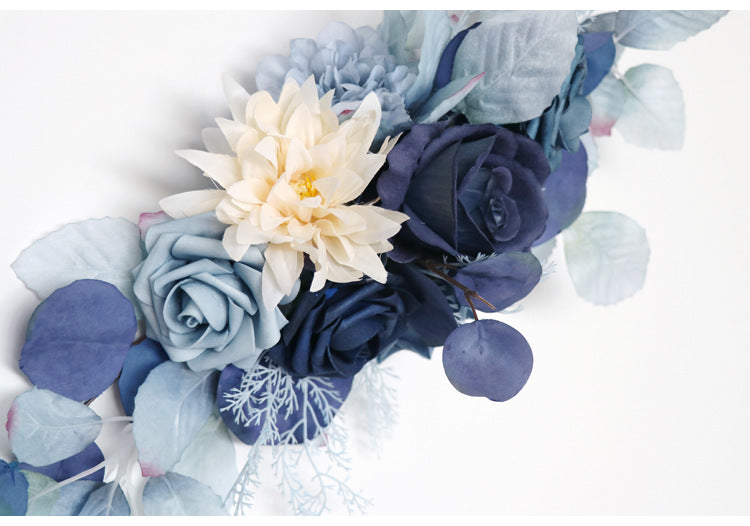 Blue Leave Arch Flowers for Wedding Party Decor