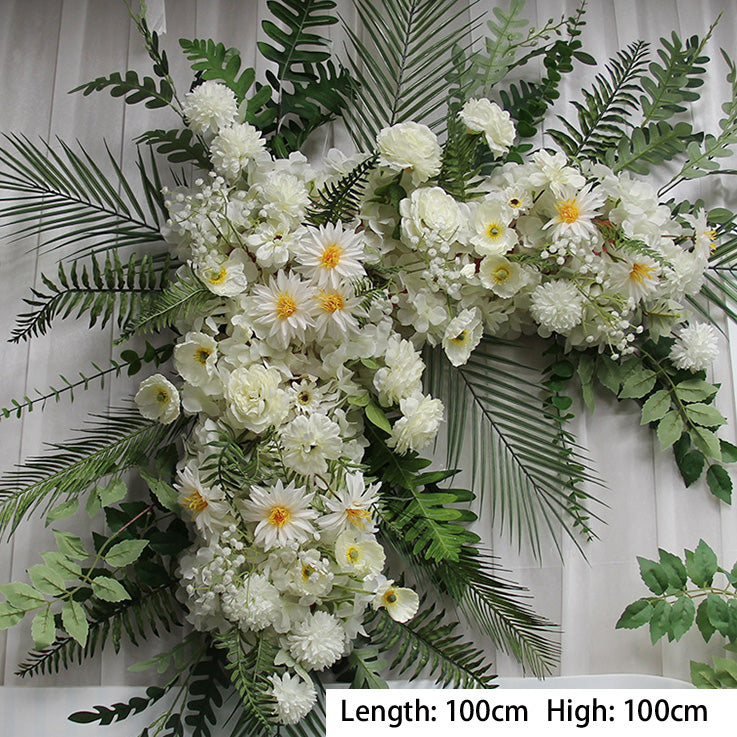 Green White Flowers Set for Wedding Party Decor Proposal - KetieStory