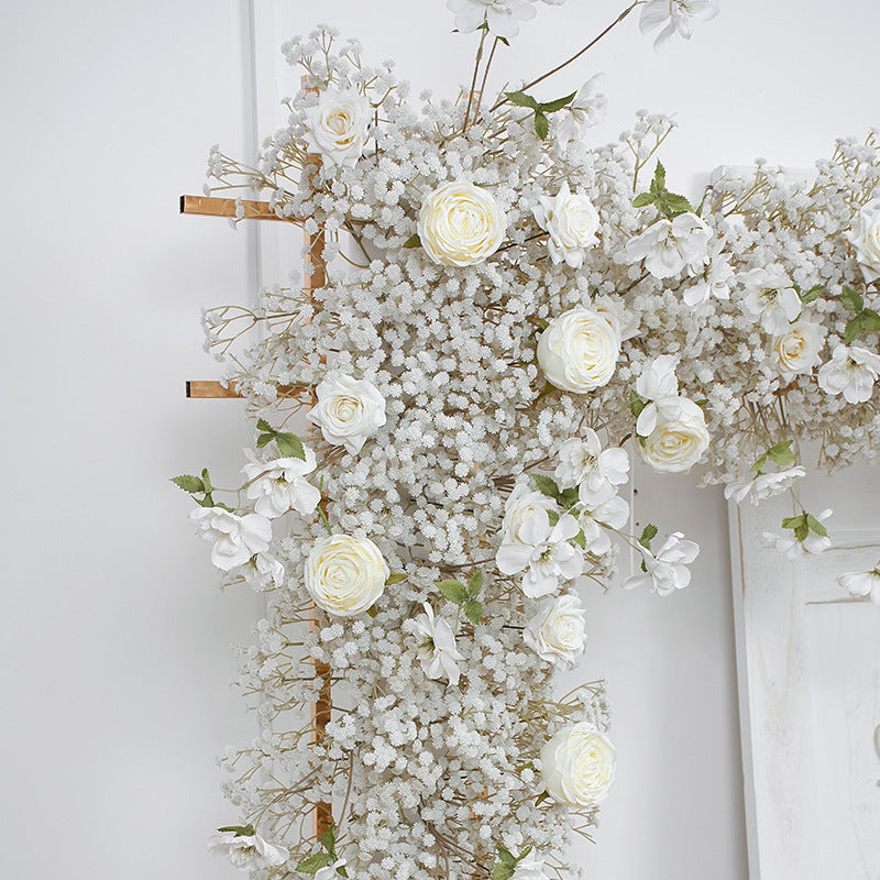Baby's Breath Flower Row for Wedding Party Decor Proposal - KetieStory