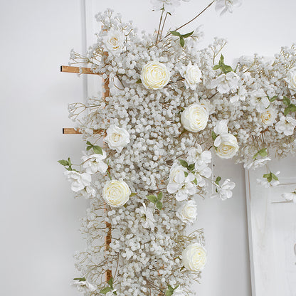 Baby's Breath Flower Row for Wedding Party Decor Proposal - KetieStory
