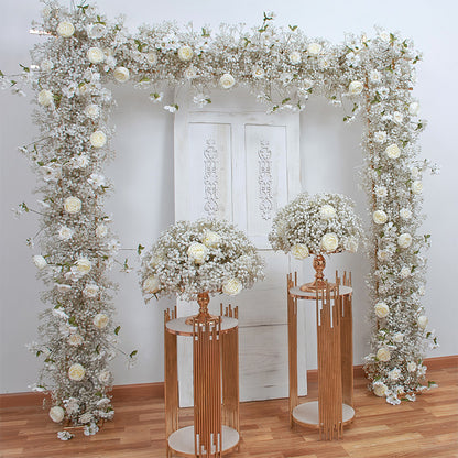 Baby's Breath Flower Row for Wedding Party Decor Proposal - KetieStory