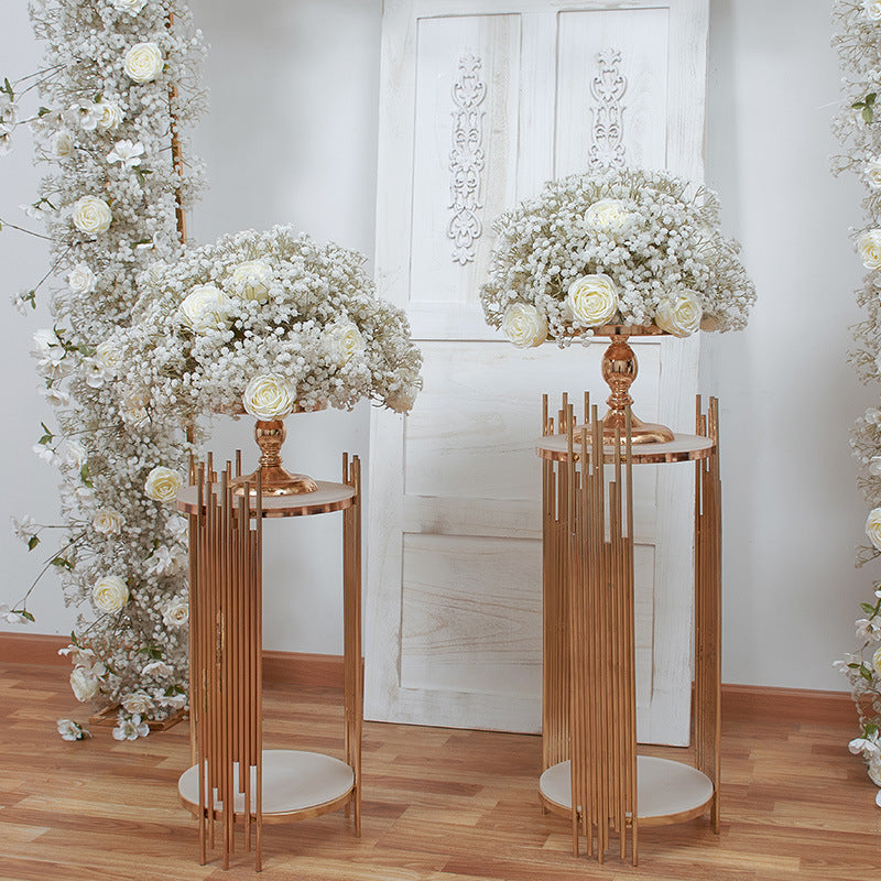 Baby's Breath Flower Row for Wedding Party Decor Proposal - KetieStory