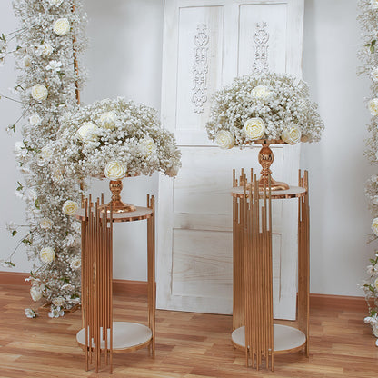 Baby's Breath Flower Row for Wedding Party Decor Proposal - KetieStory