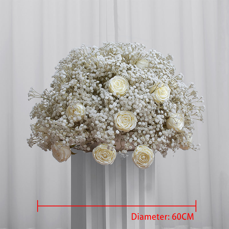 Baby's Breath Flower Row for Wedding Party Decor Proposal - KetieStory