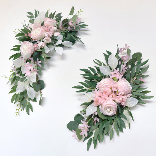 Pink Green Flower Set for Wedding Party Decor - KetieStory