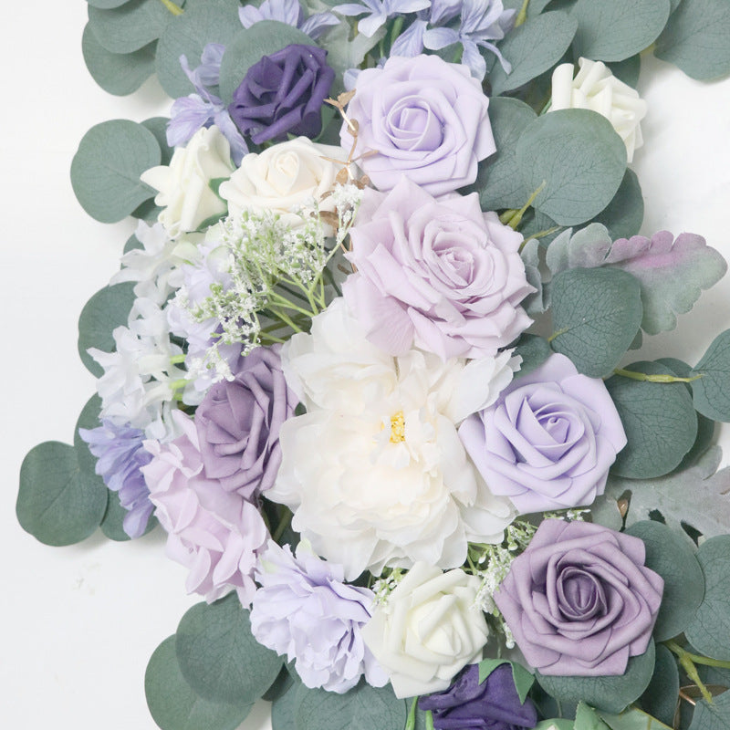 Purple Rose Arch Flowers for Wedding Party Decor