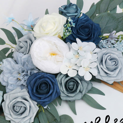 Haze Blue Rose Sign Flowers for Wedding Party Decor Proposal - KetieStory