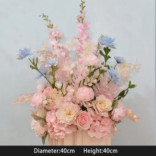 Pink Champagne Flower Sets for Wedding Party Decor Proposal - KetieStory