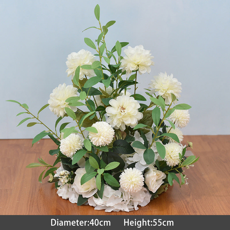 Green White Flower Sets for Wedding Party Decor Proposal