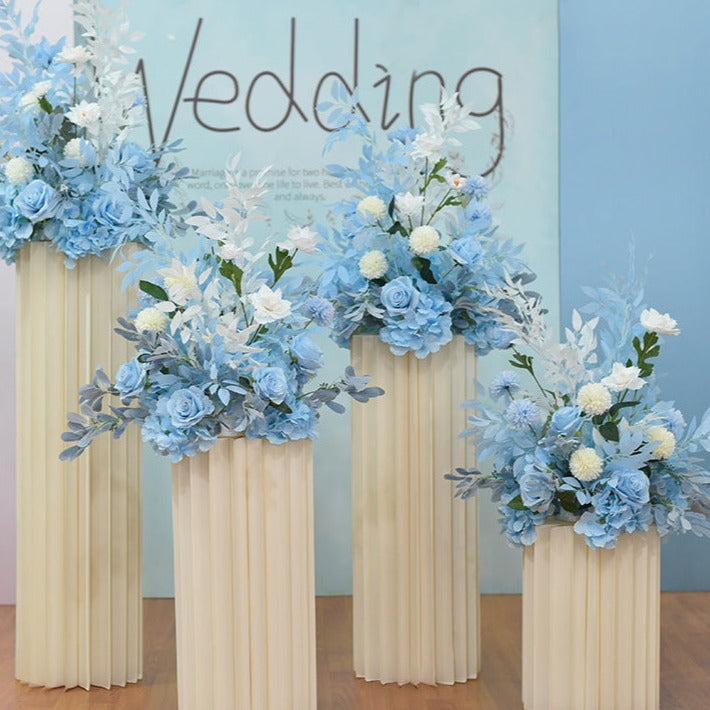 Sky Blue Flower Sets for Wedding Party Decor Proposal