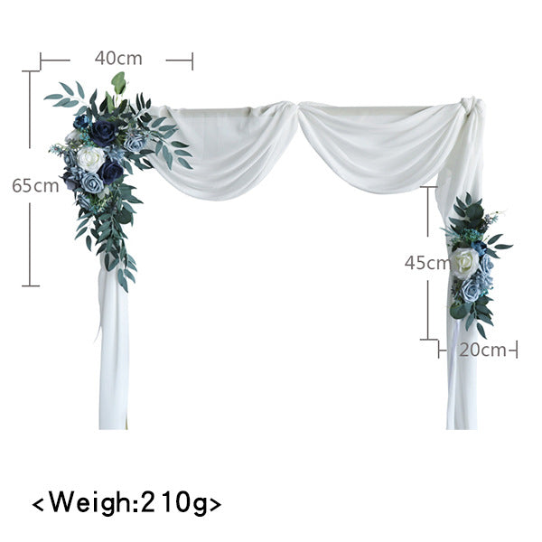 Blue Rose Arch Flowers for Wedding Party Decor