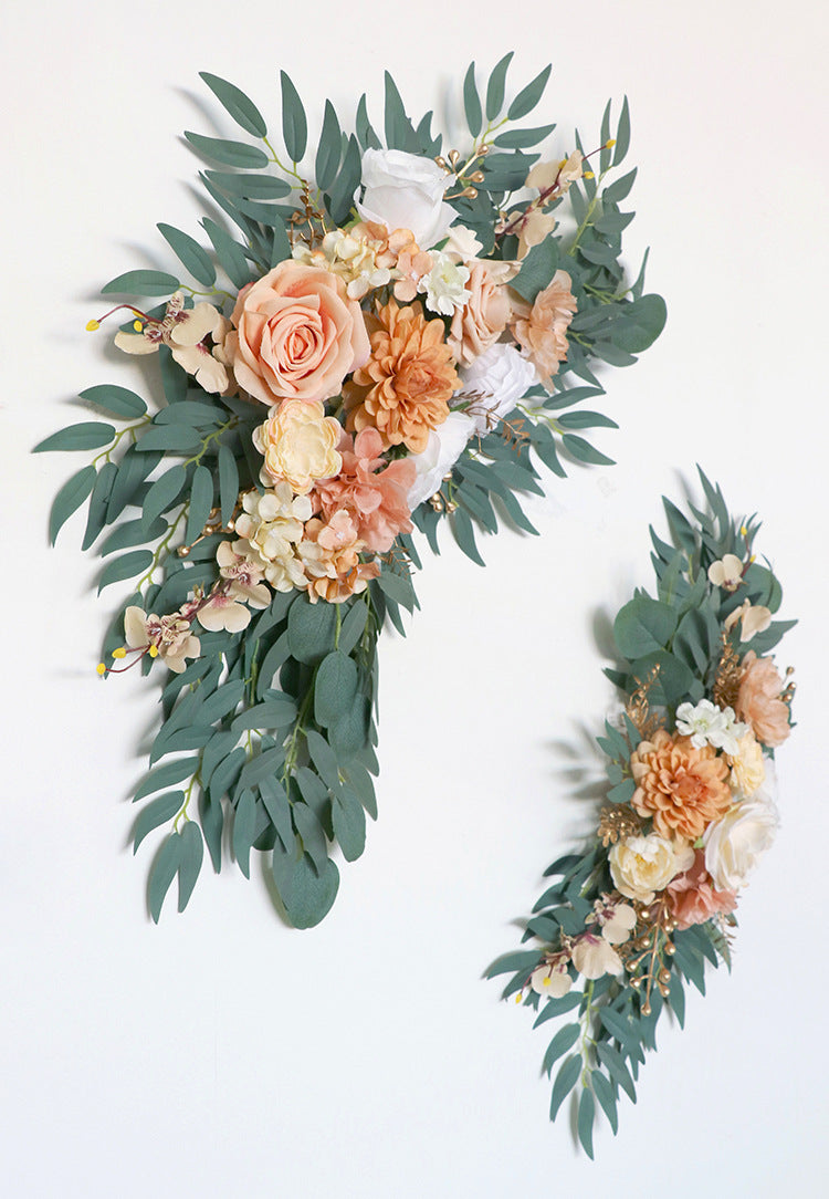 Champagne Gold Arch Flowers for Wedding Party Decor - KetieStory