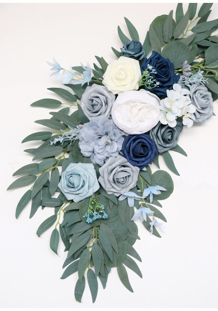 Haze Blue Rose Sign Flowers for Wedding Party Decor Proposal - KetieStory